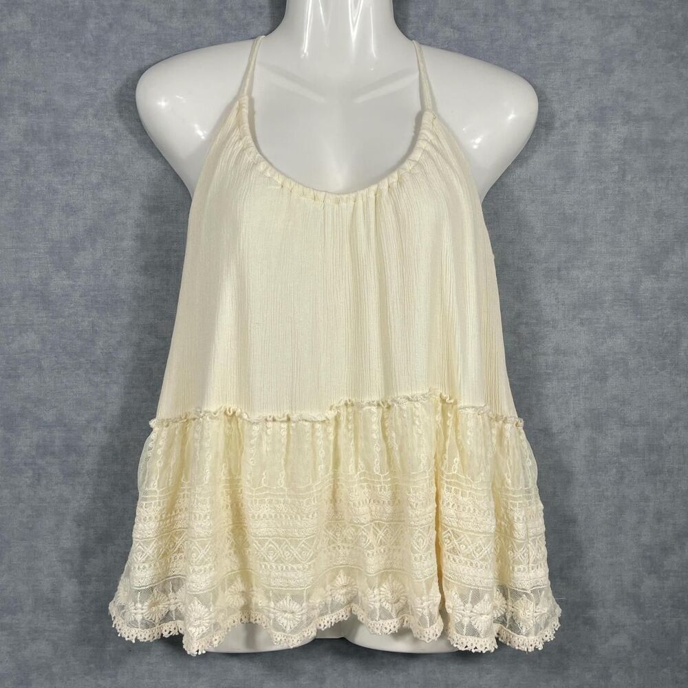 Cottage core boho festival tank.